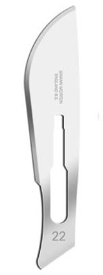 New 100 Scalpel Blades #22 CYNAMED Scalpel Handle #4 Surgical Dental ENT Instruments 
