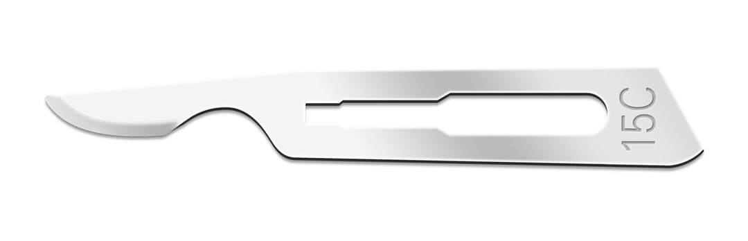 Shanind 500pcs #15C Scalpel Blades – Stainless Steel, Surgical/Dental, Sterile